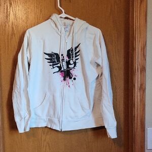 509 White Hoodie with Graphic Design
